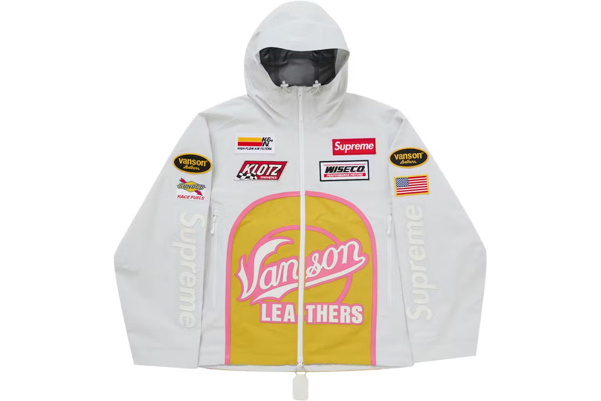 Veste Supreme x Vanson Leather GORE-TEX rose - vue 1